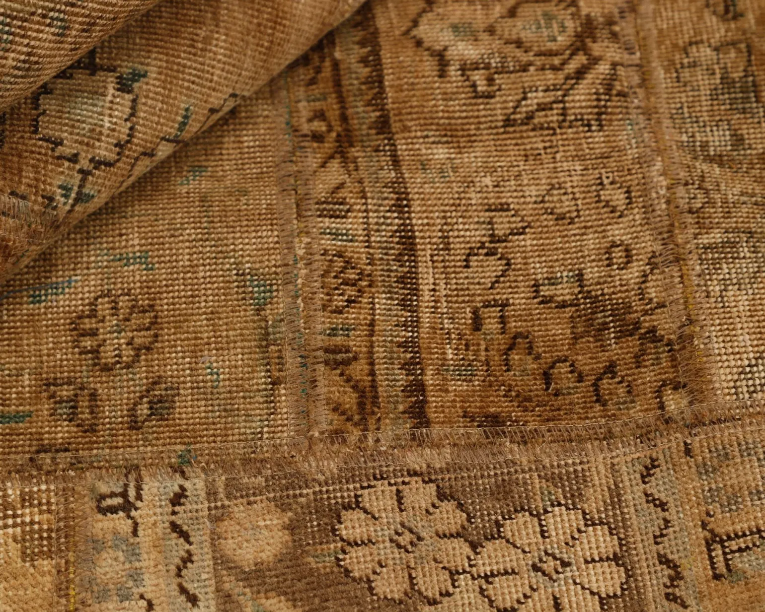 Vintage Patchwork orientalisk matta 208 x 257 cm