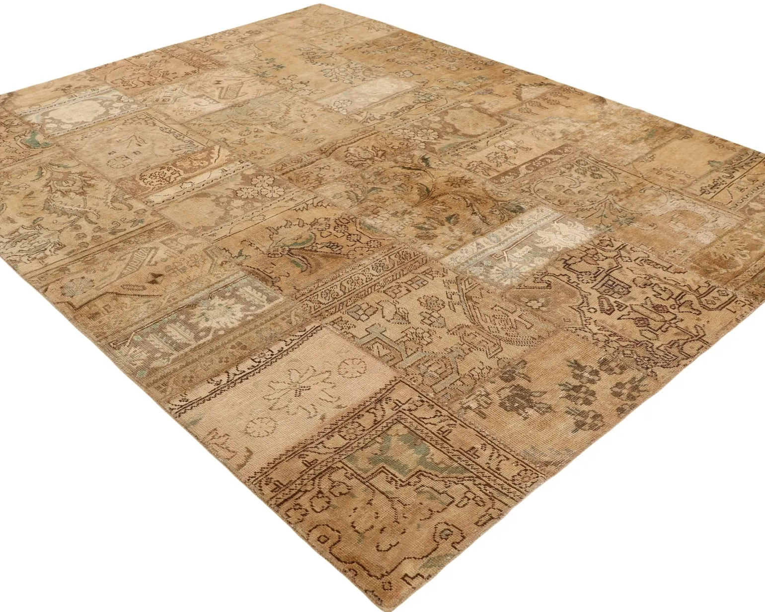 Vintage Patchwork orientalisk matta 208 x 257 cm