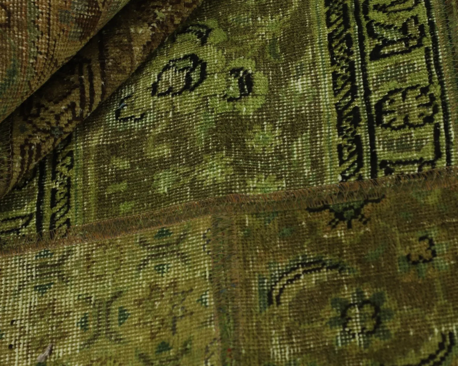 Vintage Patchwork orientalisk matta 207 x 253 cm
