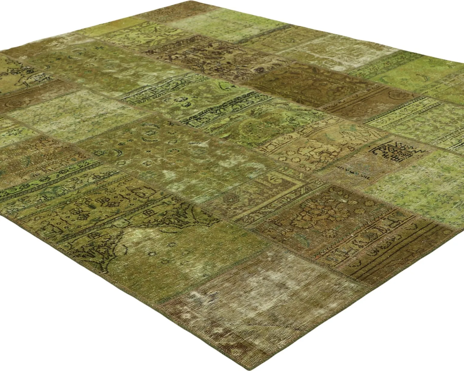 Vintage Patchwork orientalisk matta 207 x 253 cm