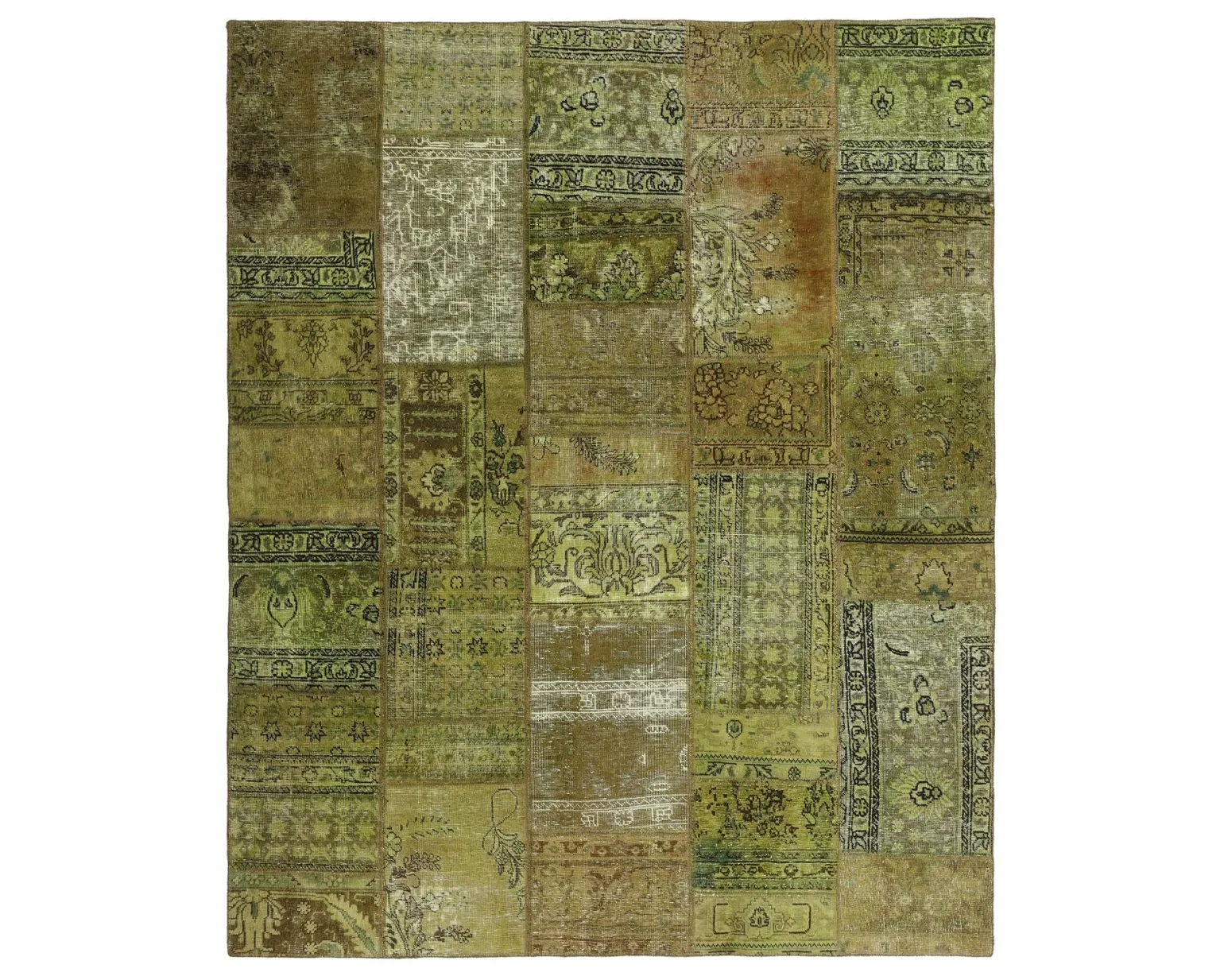 Vintage Patchwork orientalisk matta 207 x 252 cm