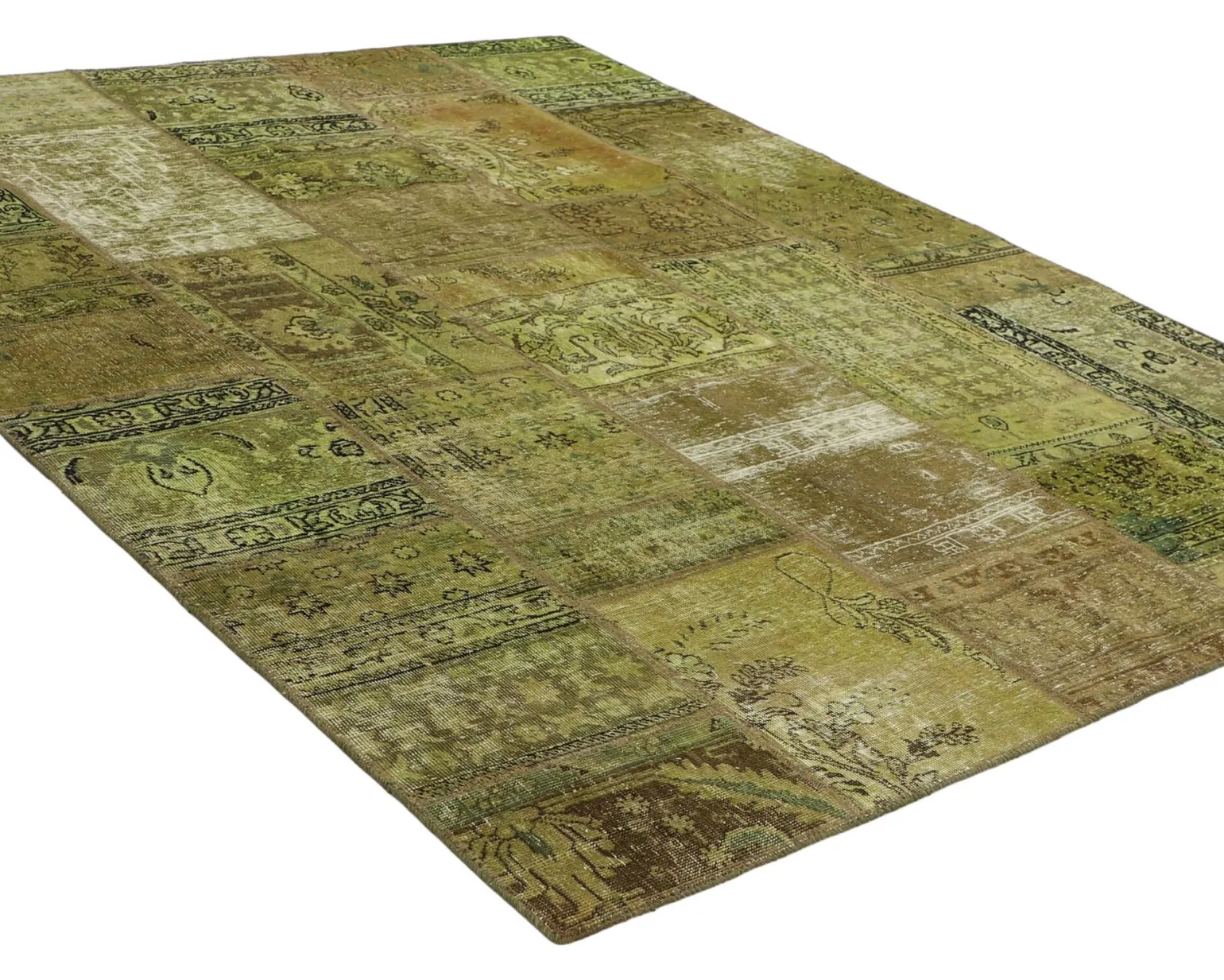 Vintage Patchwork orientalisk matta 207 x 252 cm