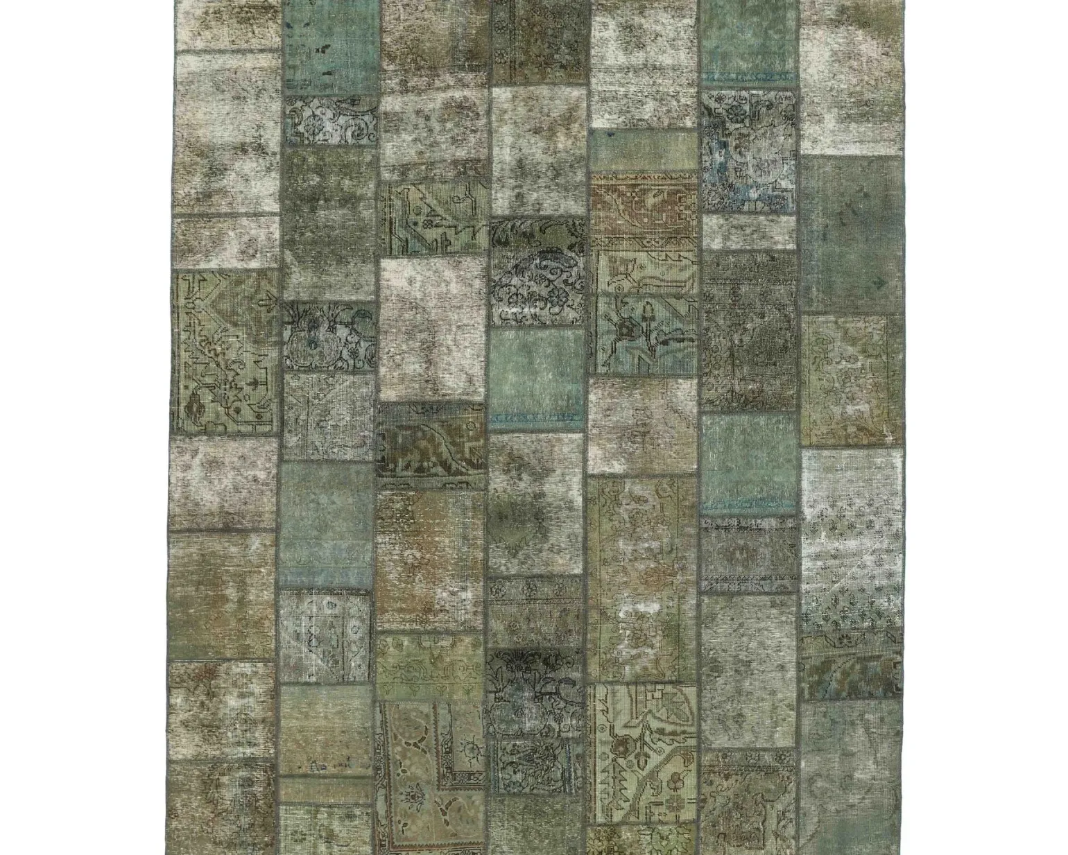Vintage Patchwork orientalisk matta 253 x 304 cm