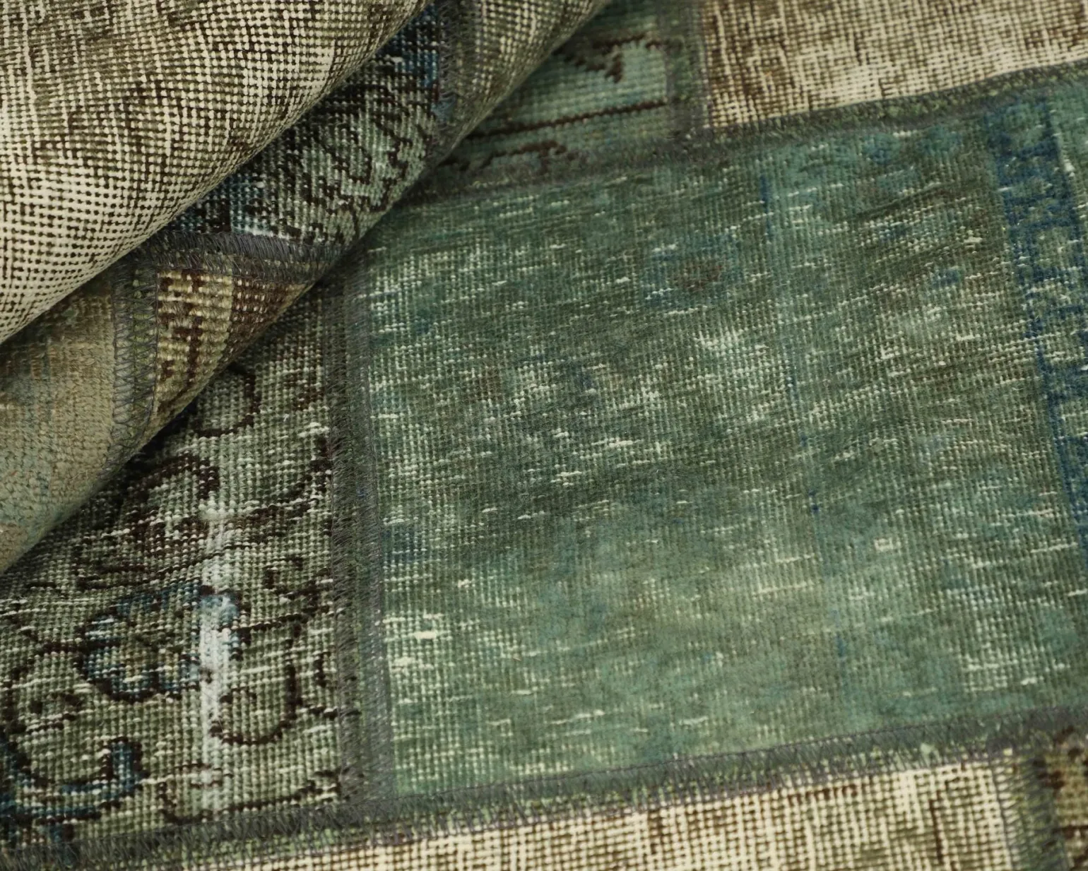 Vintage Patchwork orientalisk matta 253 x 304 cm