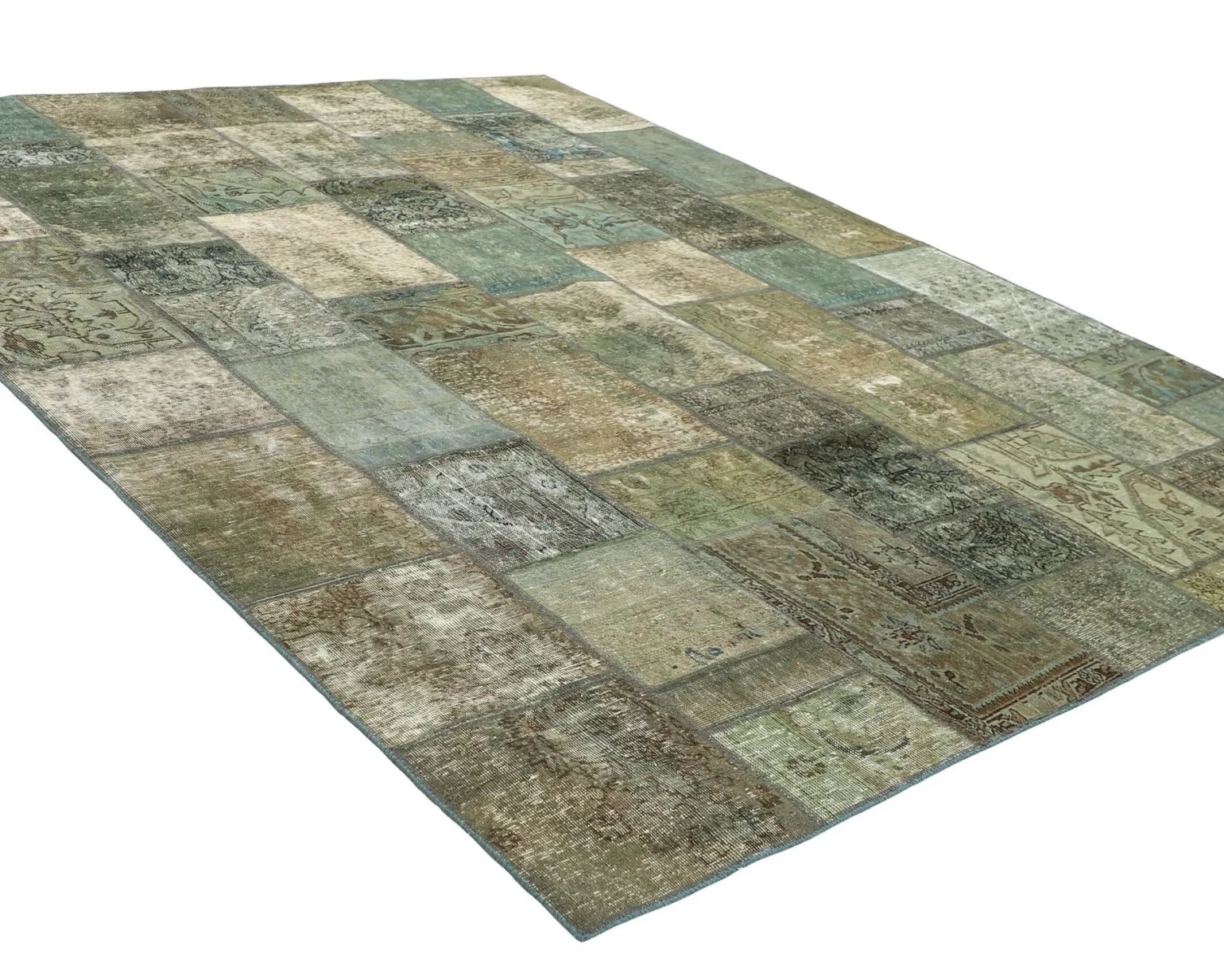 Vintage Patchwork orientalisk matta 253 x 304 cm