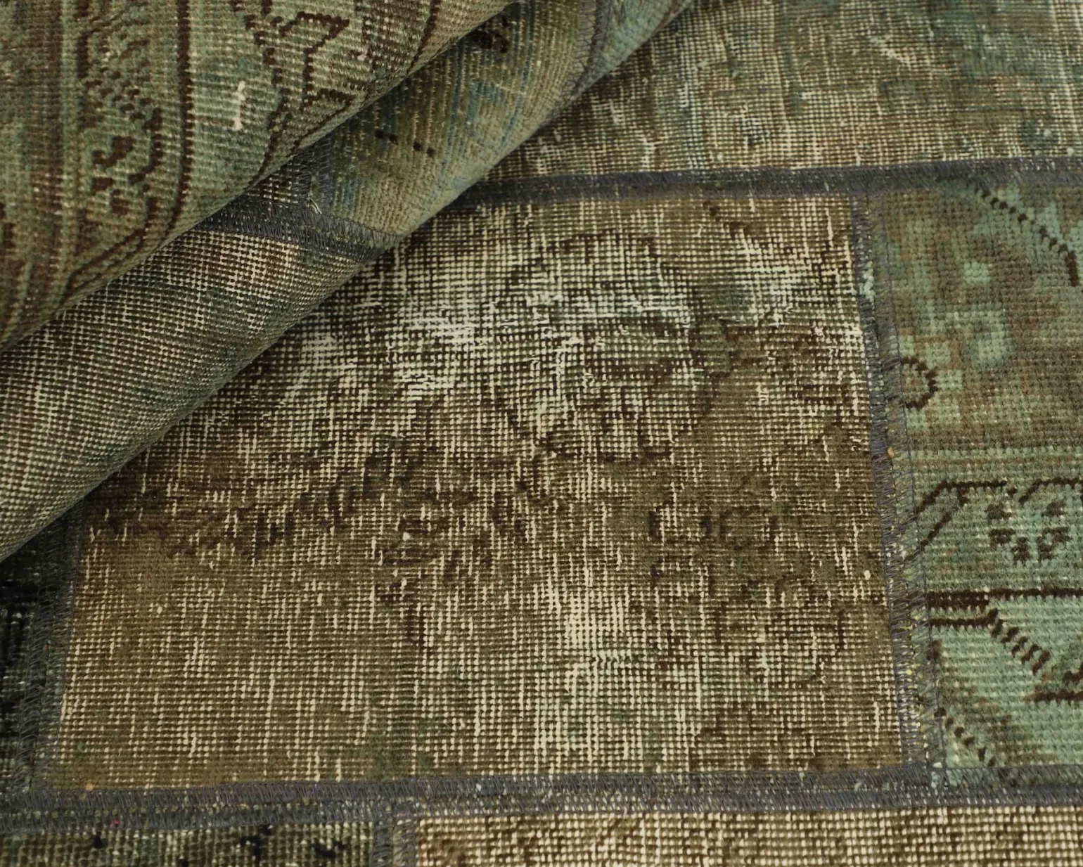 Vintage Patchwork orientalisk matta 205 x 252 cm
