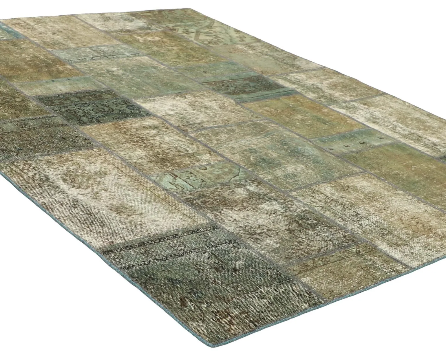 Vintage Patchwork orientalisk matta 205 x 252 cm