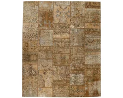 Vintage Patchwork orientalisk matta 205 x 252 cm