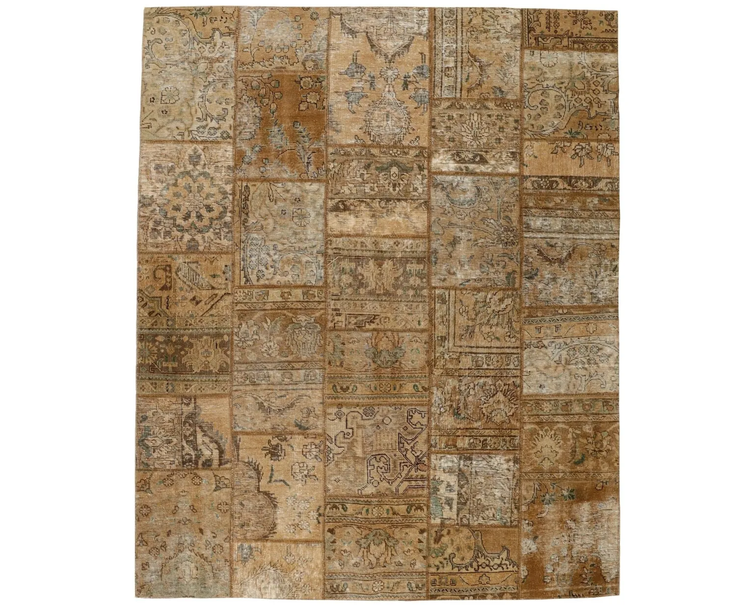 Vintage Patchwork orientalisk matta 205 x 252 cm