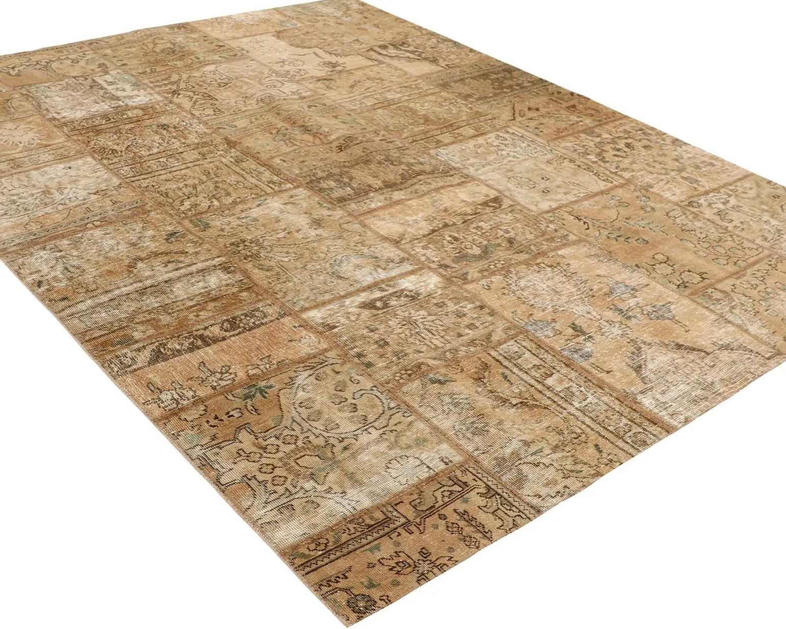Vintage Patchwork orientalisk matta 205 x 252 cm