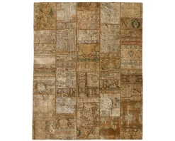 Vintage Patchwork orientalisk matta 205 x 258 cm