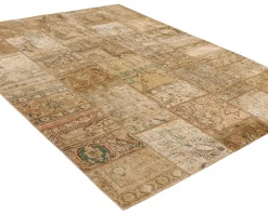 Vintage Patchwork orientalisk matta 205 x 258 cm