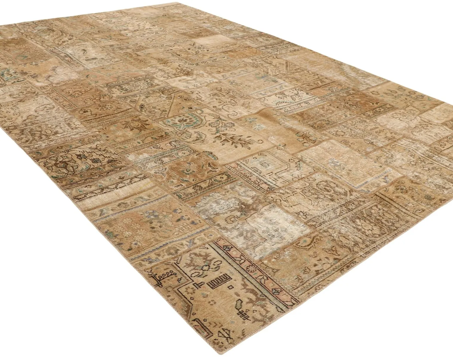Vintage Patchwork orientalisk matta 250 x 355 cm