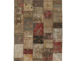 Vintage Patchwork orientalisk matta 197 x 254 cm