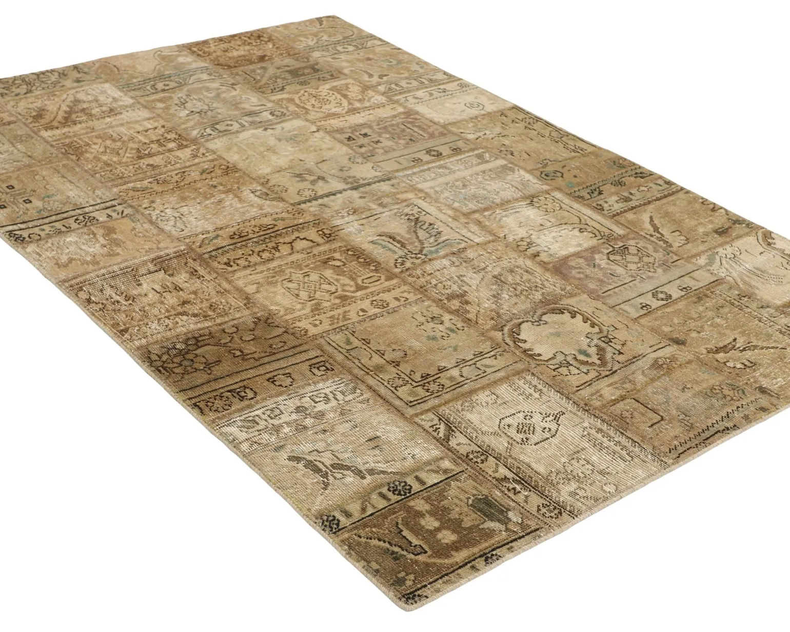 Vintage Patchwork orientalisk matta 143 x 204 cm