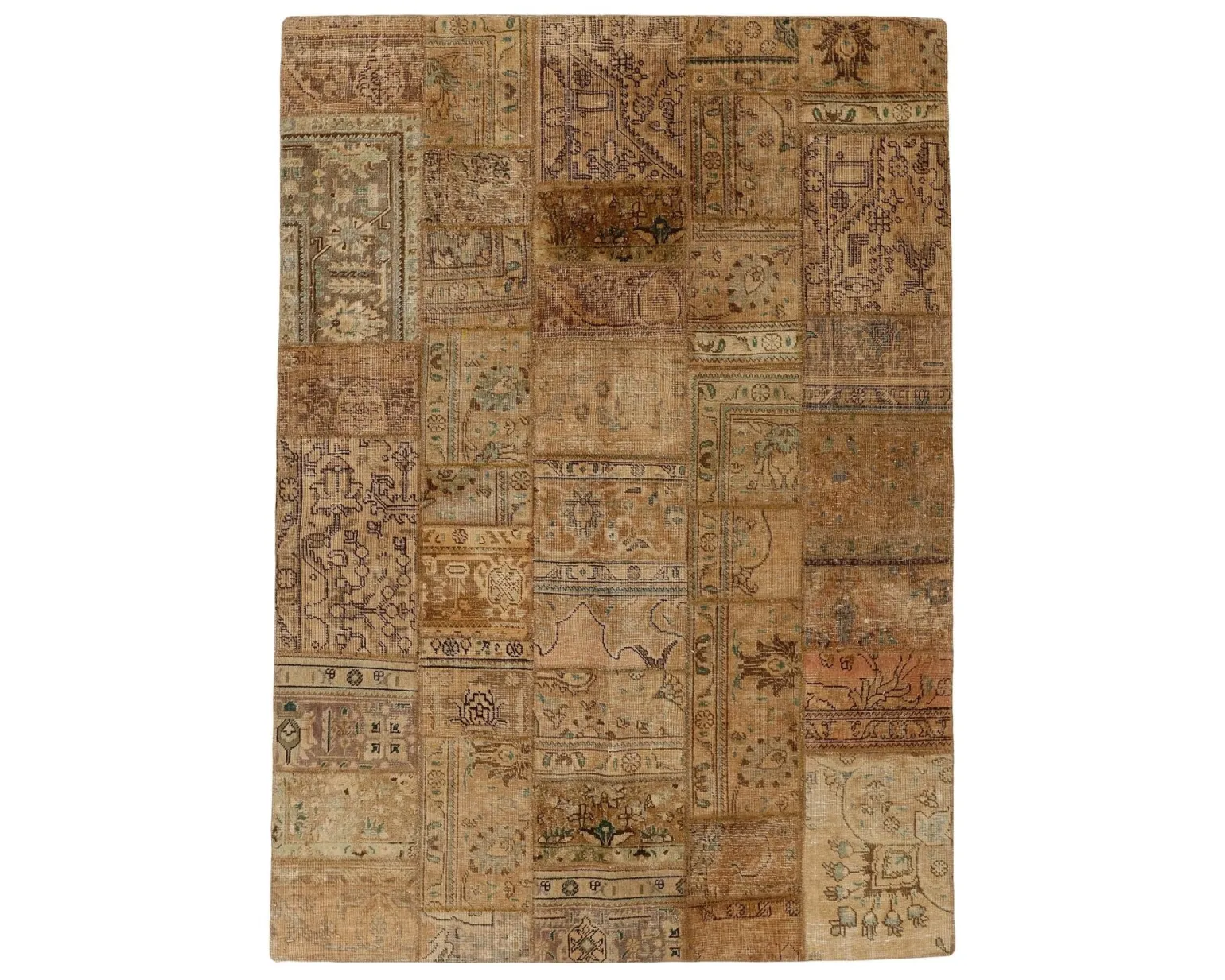 Vintage Patchwork orientalisk matta 175 x 244 cm