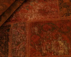 Vintage Patchwork orientalisk matta 167 x 245 cm