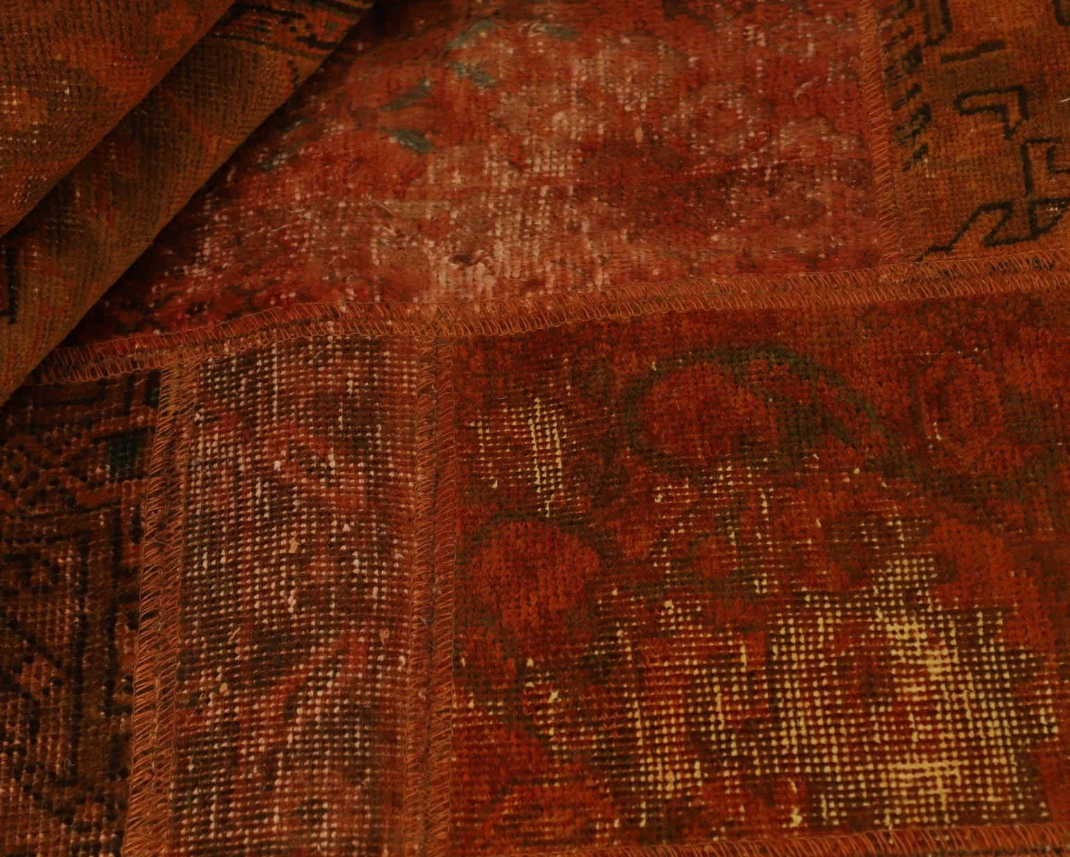 Vintage Patchwork orientalisk matta 167 x 245 cm
