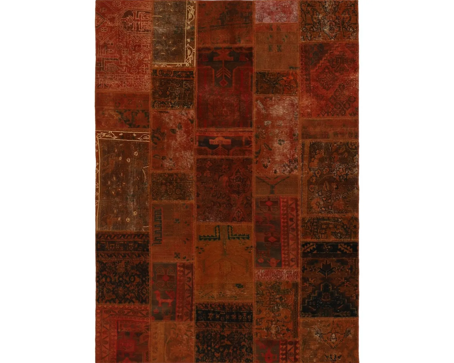 Vintage Patchwork orientalisk matta 173 x 245 cm
