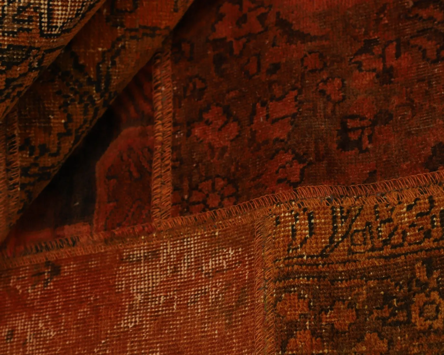 Vintage Patchwork orientalisk matta 173 x 245 cm