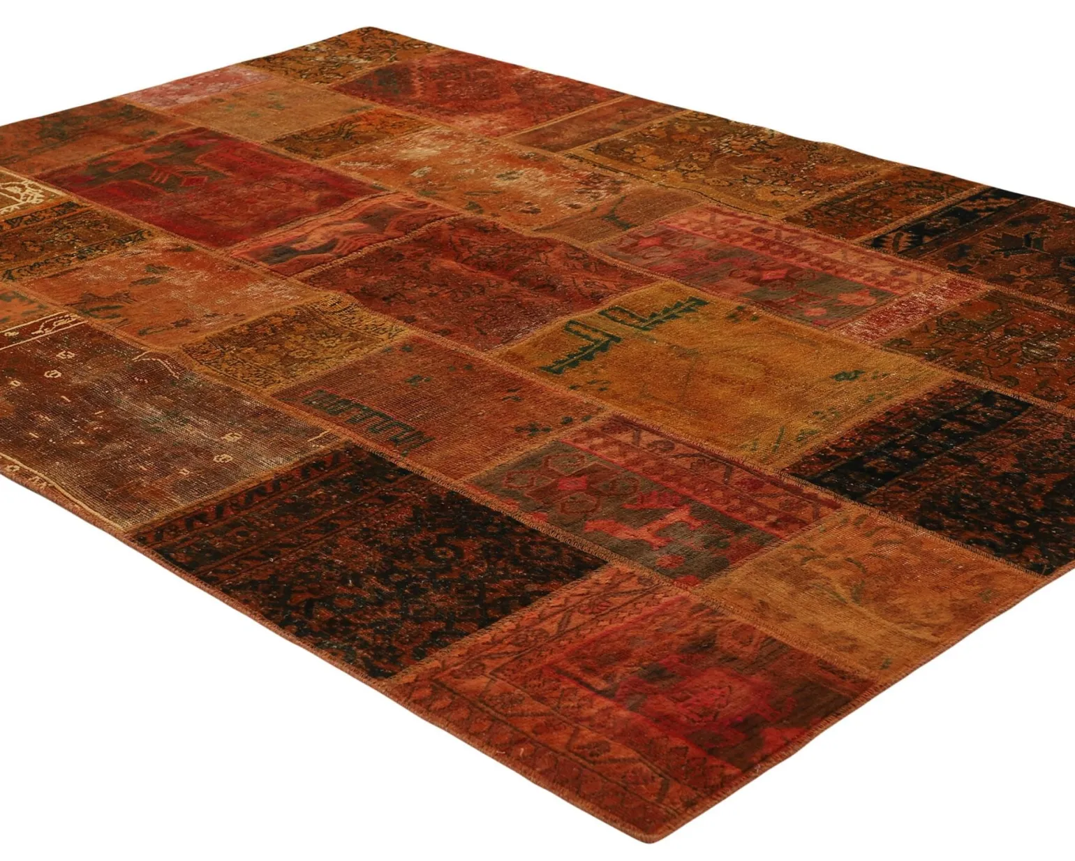 Vintage Patchwork orientalisk matta 173 x 245 cm