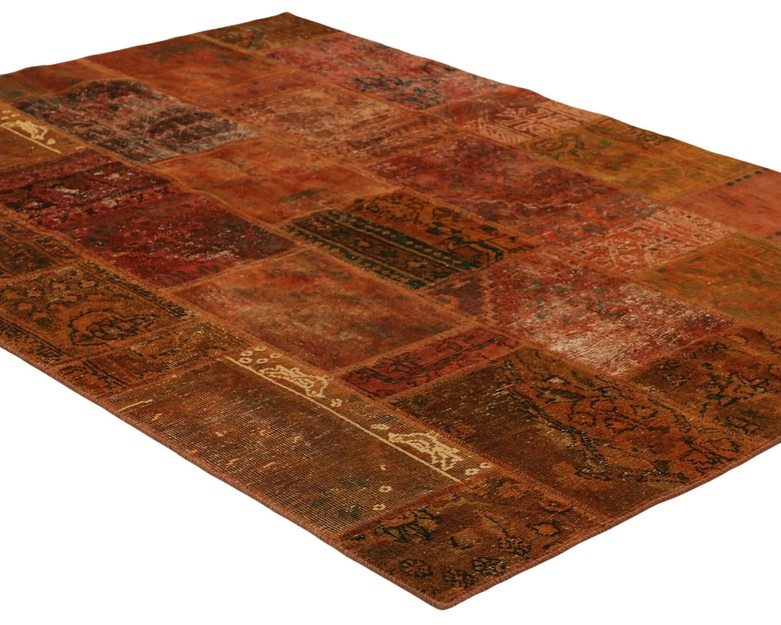 Vintage Patchwork orientalisk matta 143 x 200 cm