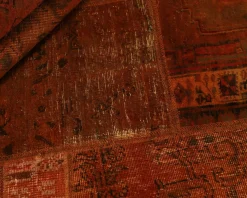 Vintage Patchwork orientalisk matta 199 x 255 cm