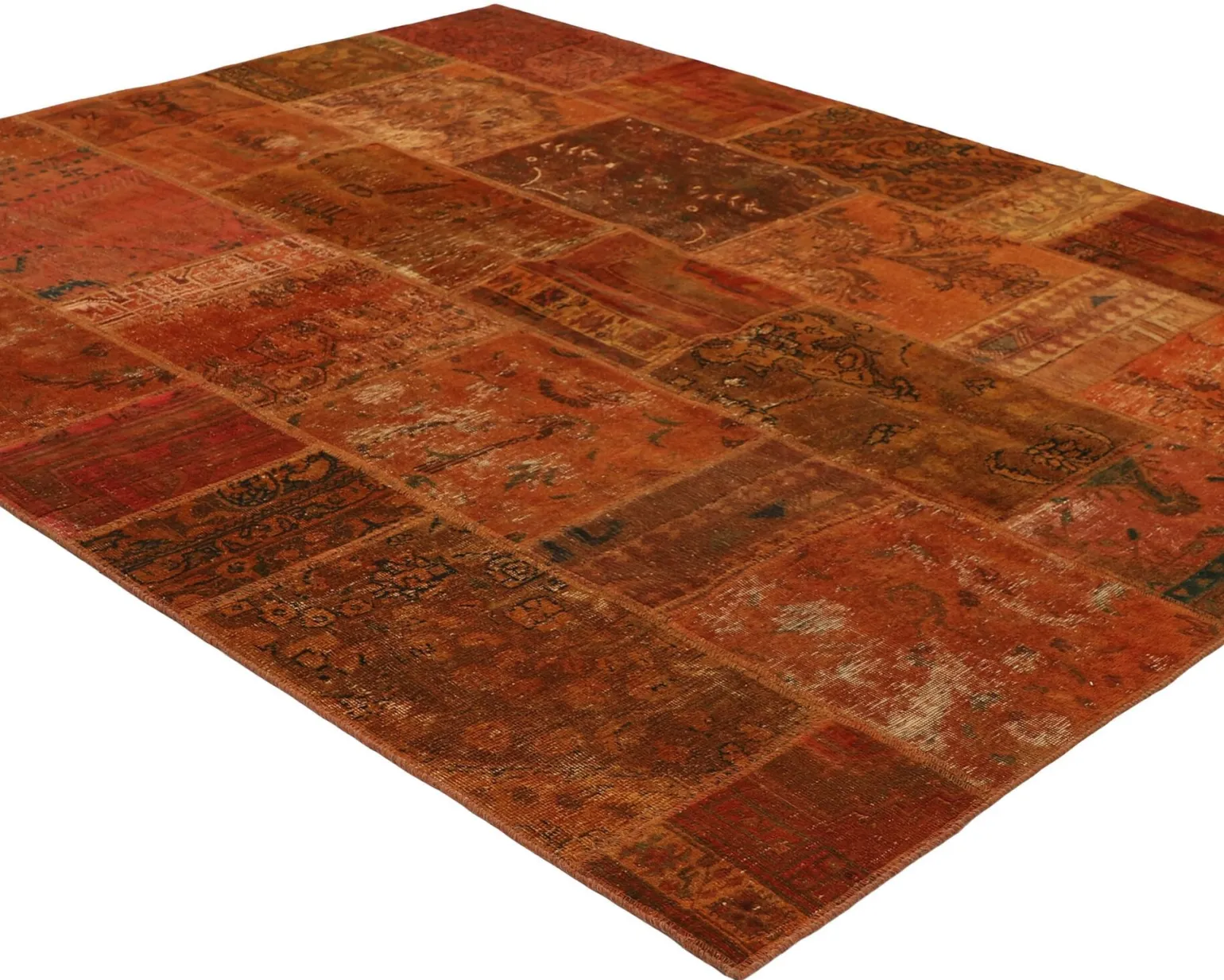Vintage Patchwork orientalisk matta 199 x 255 cm