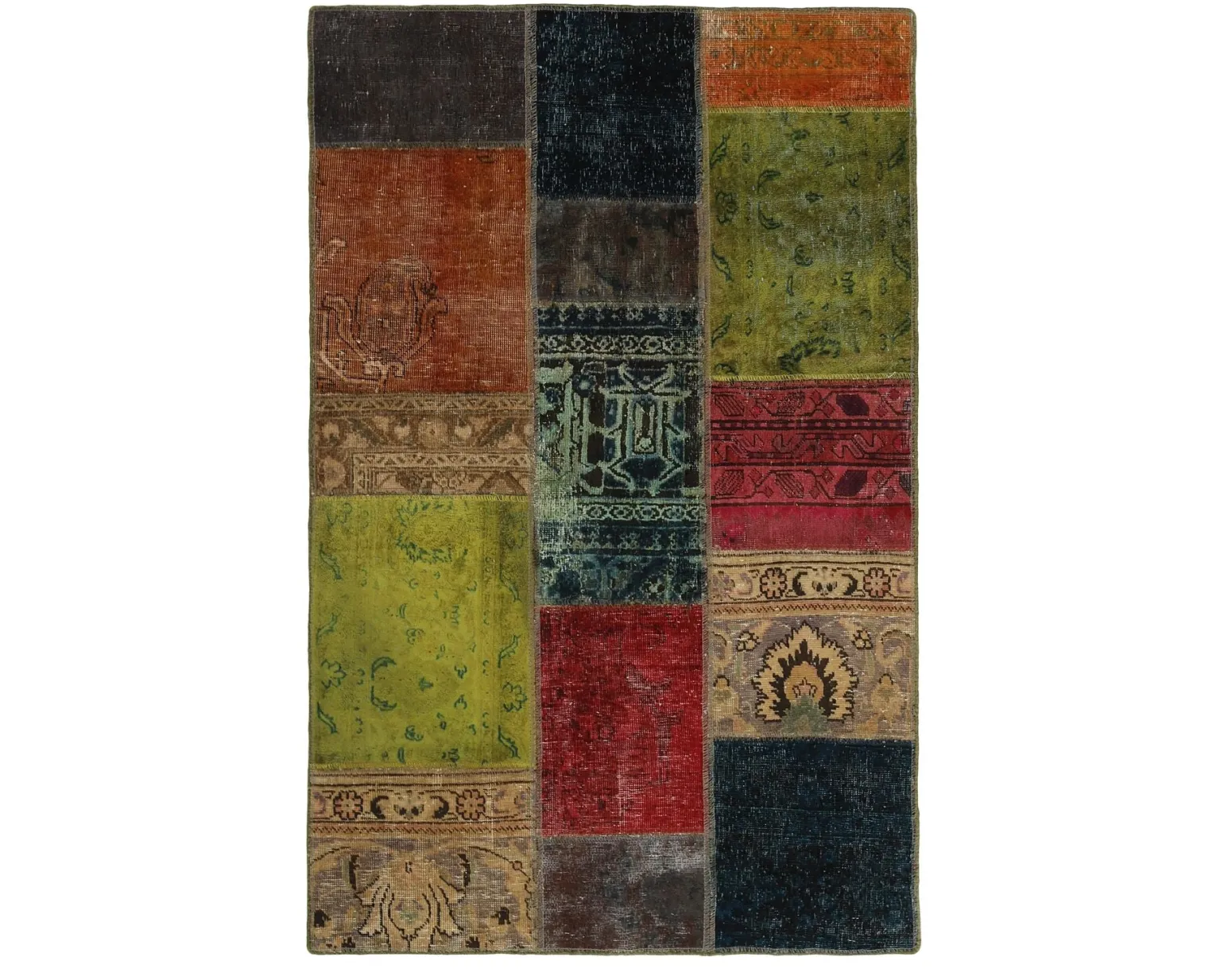 Vintage Patchwork orientalisk matta 103 x 159 cm