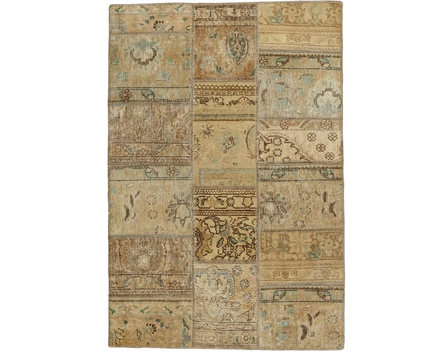 Vintage Patchwork orientalisk matta 104 x 152 cm