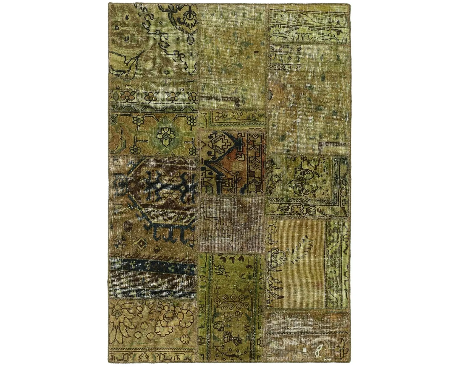 Vintage Patchwork orientalisk matta 104 x 152 cm