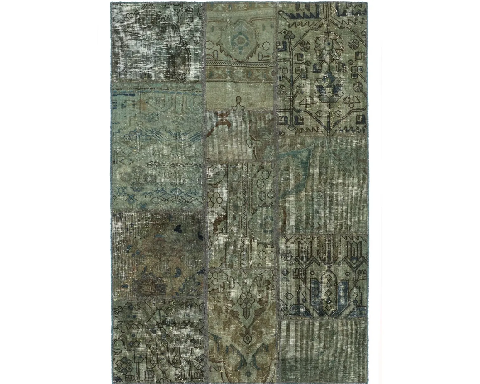 Vintage Patchwork orientalisk matta 107 x 158 cm