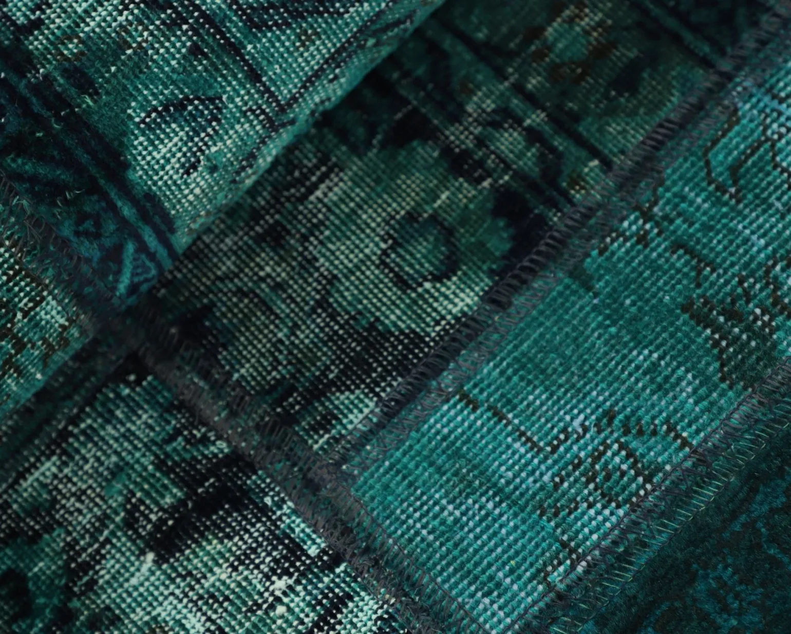 Vintage Patchwork orientalisk matta 76 x 150 cm