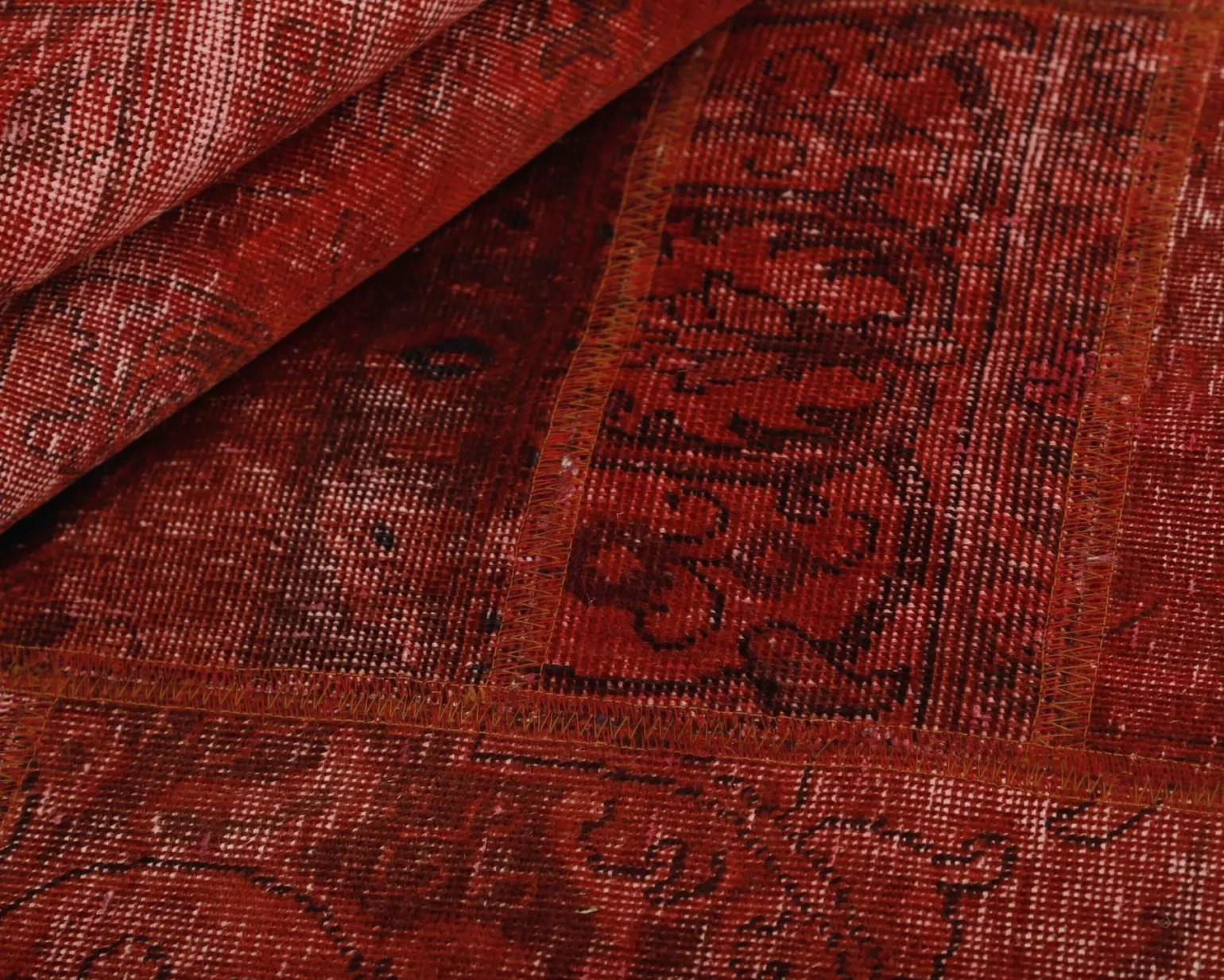 Vintage Patchwork orientalisk matta 204 x 310 cm