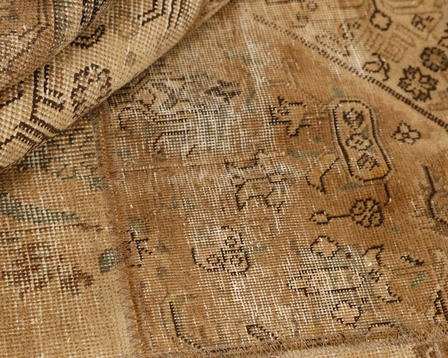 Vintage Patchwork orientalisk matta 201 x 201 cm
