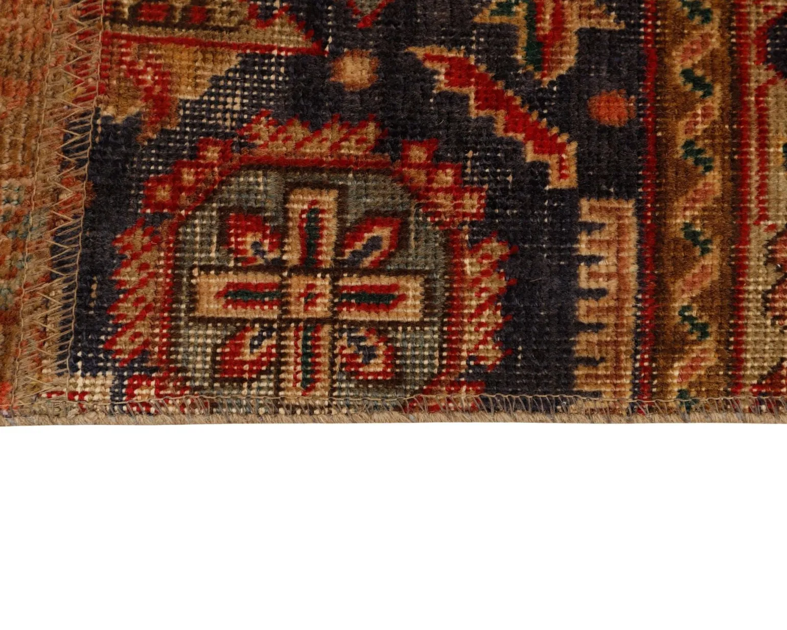 Vintage Patchwork orientalisk matta 205 x 204 cm