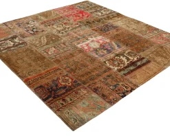 Vintage Patchwork orientalisk matta 205 x 204 cm