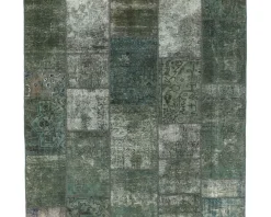 Vintage Patchwork orientalisk matta 201 x 201 cm