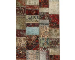Vintage Patchwork orientalisk matta 143 x 203 cm