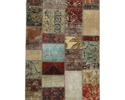 Vintage Patchwork orientalisk matta 141 x 200 cm