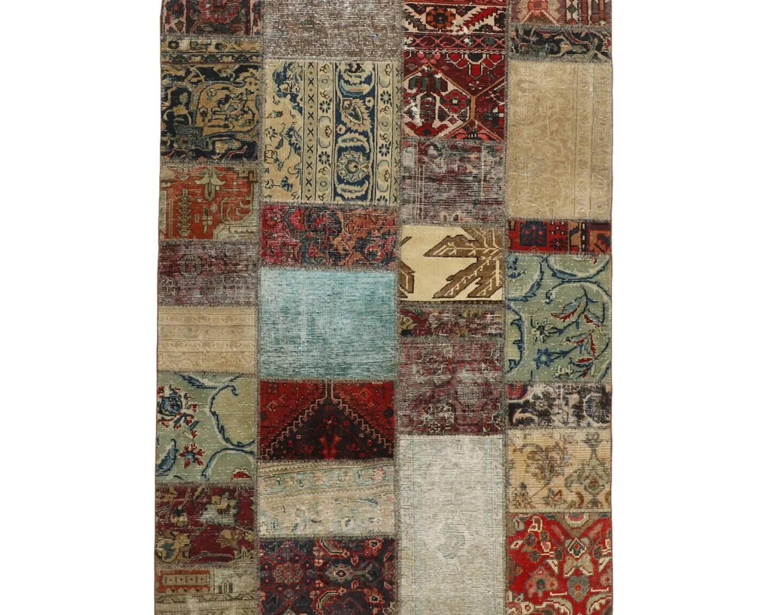 Vintage Patchwork orientalisk matta 141 x 200 cm
