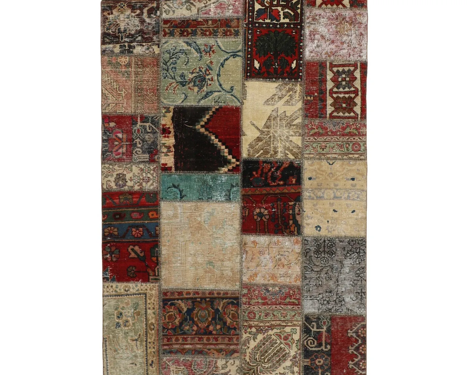 Vintage Patchwork orientalisk matta 142 x 195 cm