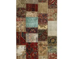 Vintage Patchwork orientalisk matta 143 x 202 cm