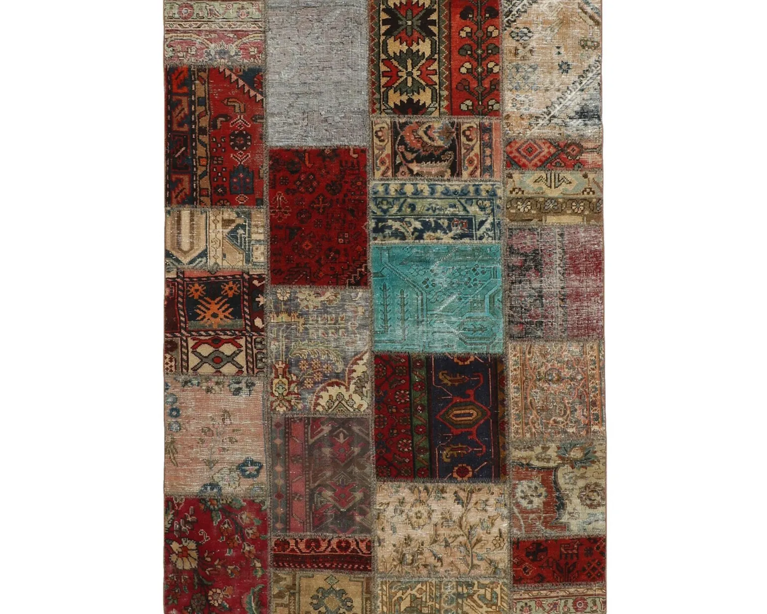 Vintage Patchwork orientalisk matta 142 x 200 cm
