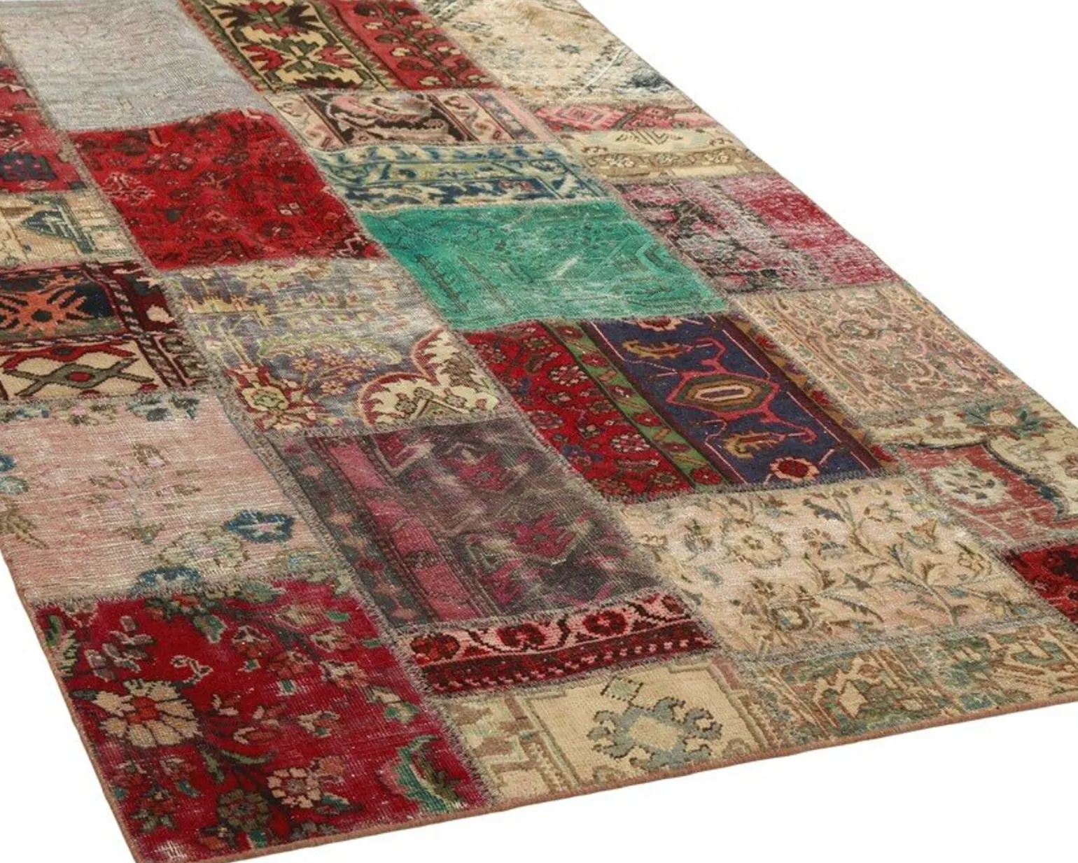Vintage Patchwork orientalisk matta 142 x 200 cm