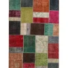 Vintage Patchwork orientalisk matta 141 x 198 cm