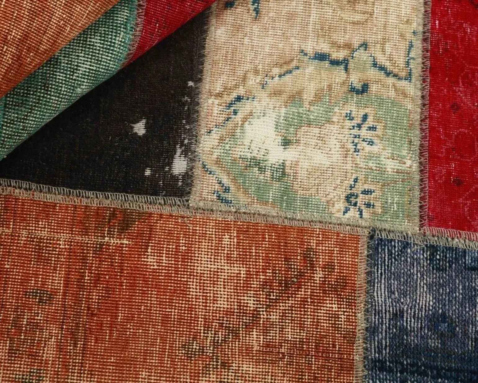 Vintage Patchwork orientalisk matta 140 x 200 cm
