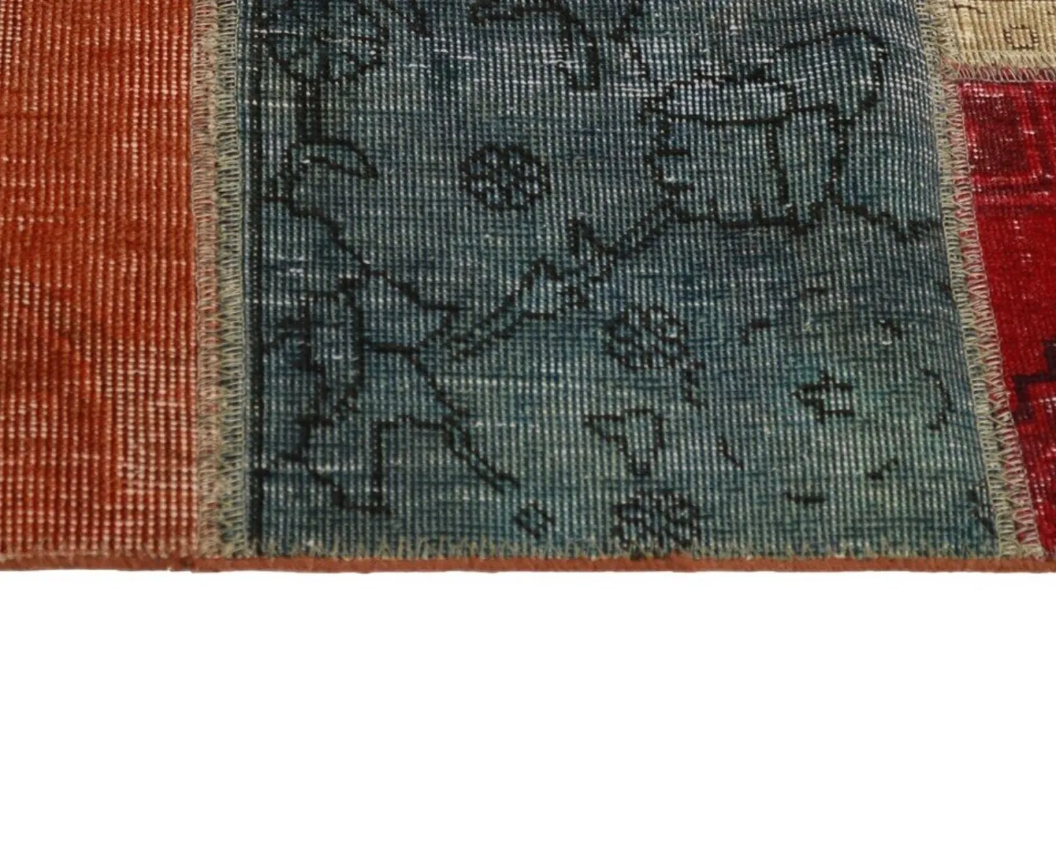 Vintage Patchwork orientalisk matta 140 x 199 cm