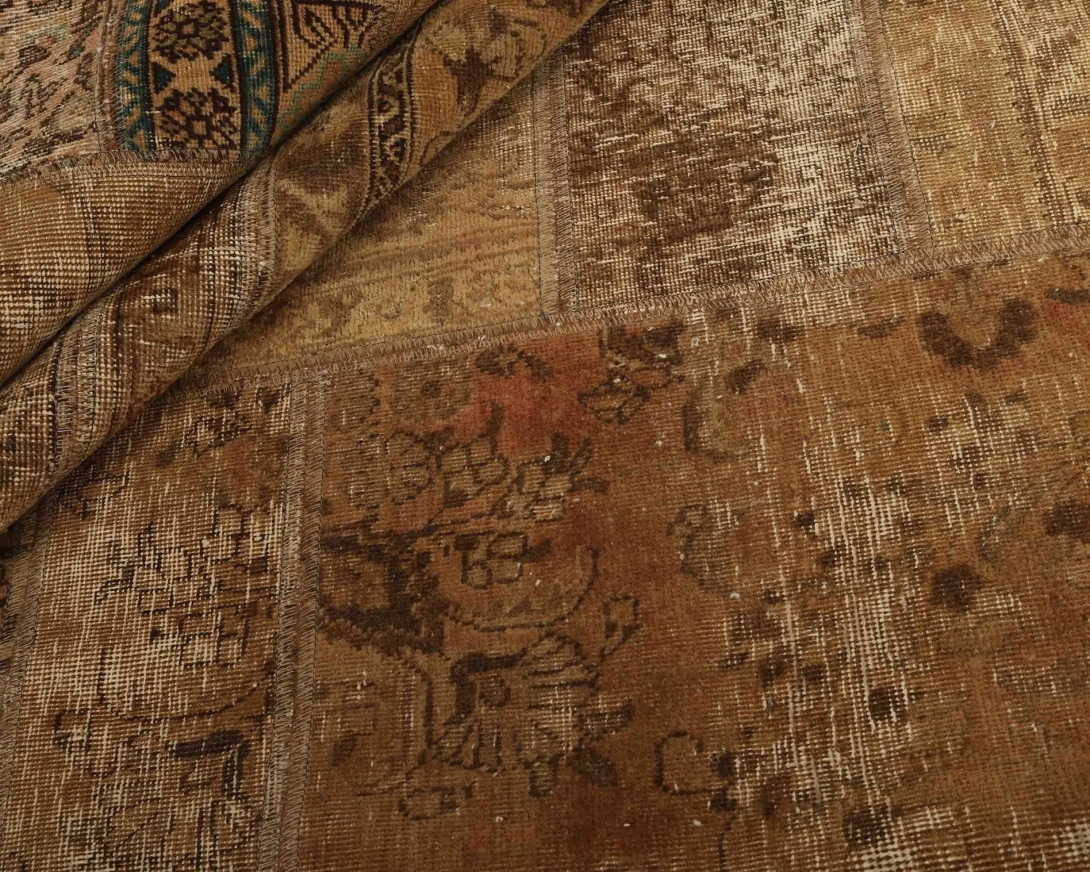 Vintage Patchwork orientalisk matta 308 x 404 cm