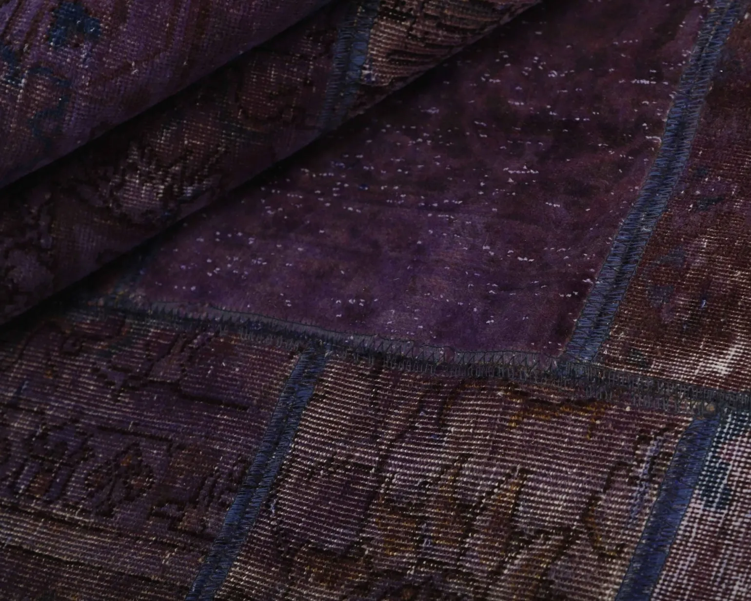 Vintage Patchwork orientalisk matta 203 x 303 cm
